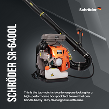 Load image into Gallery viewer, OUR BEST SELLER Backpack Leaf Blower SCHRÖDER SR-6400L 63.3 cc
